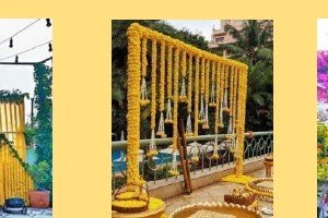 Hanging Marigold Curtains - Velora Villa Udaipur