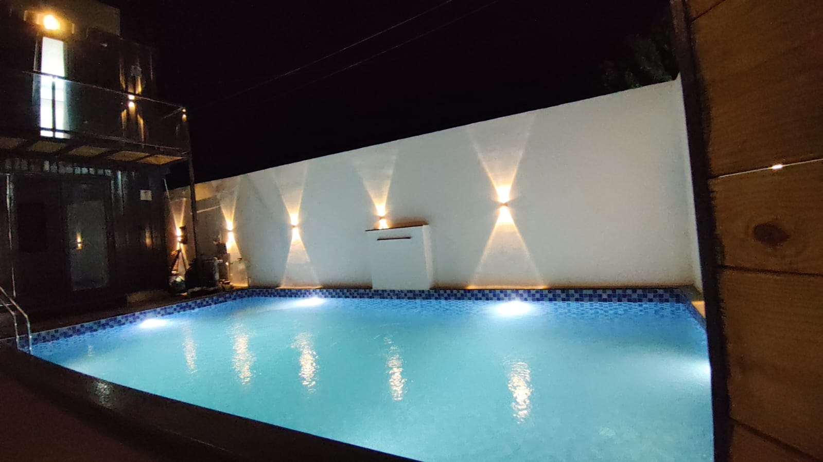 Velora Villa Udaipur — pool in morning light